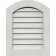 thumbnail image 1 of 12"W x 30"H Arch Top Gable Vent (17"W x 35"H Frame Size): Primed, Non-Functional, Rough Sawn Western Red Cedar Gable Vent w/ Decorative Face Frame, 1 of 13
