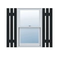 thumbnail image 1 of 12"W x 33"H Lifetime Vinyl, TailorMade Three Board Spaced (2 Batten), Board-n-Batten Shutters, Black, 1 of 16