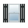 thumbnail image 1 of 12"W x 34"H Lifetime Vinyl, TailorMade Three Board Spaced (2 Batten), Board-n-Batten Shutters, Black, 1 of 16