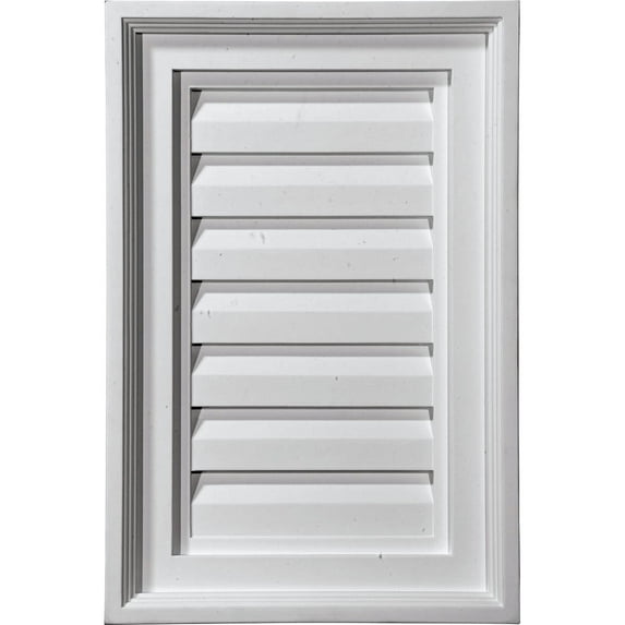 12"W x 36"H x 1 5/8"P, Vertical Gable Vent Louver, Functional