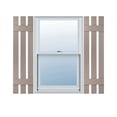 thumbnail image 1 of 12"W x 37"H Lifetime Vinyl, TailorMade Three Board Spaced (2 Batten), Board-n-Batten Shutters, Clay, 1 of 16