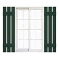 thumbnail image 1 of 12"W x 39"H Mid-America Vinyl, Standard Size Three Board Spaced Shutters, w/Installation Shutter-Lok's & Matching Screws, 122 - Midnight Green, 1 of 10