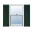 thumbnail image 1 of 12"W x 54"H Lifetime Vinyl, Custom Straight Top All Louver, Open Louver Shutters, w/Shutter-Loks (Per Pair), Midnight Green, 1 of 15