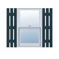 thumbnail image 1 of 12"W x 59"H Lifetime Vinyl, Standard Three Board Spaced, Board-n-Batten Shutters, w/Installation Shutter-Lok's & Matching Screws (Per Pair), Midnight Blue, 1 of 8
