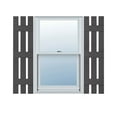thumbnail image 1 of 12"W x 62"H Lifetime Vinyl, TailorMade Three Board Spaced (3 Batten), Board-n-Batten Shutters, Tuxedo Grey, 1 of 16