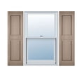thumbnail image 1 of 12"W x 65"H Lifetime Vinyl, Custom Two Equal Panels, Raised Panel Shutters, Wicker, 1 of 17
