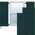 thumbnail image 1 of 12"W x 77"H Americraft Two Equal Flat Panel Exterior Real Wood Shutters (Per Pair), Thermal Green, 1 of 10