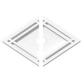 thumbnail image 1 of 12"W x 8"H x 1"ID x 4 1/4"C x 1"P Diamond Architectural Grade PVC Contemporary Ceiling Medallion, Two Piece, 1 of 11