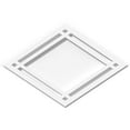thumbnail image 1 of 12"W x 8"H x 4 1/4"C x 1"P Diamond Architectural Grade PVC Contemporary Ceiling Medallion, 1 of 1