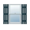 thumbnail image 1 of 12"W x 80"H Lifetime Vinyl, Standard Three Board Spaced, Board-n-Batten Shutters, w/Installation Shutter-Lok's & Matching Screws (Per Pair), Midnight Blue, 1 of 8