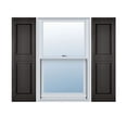 thumbnail image 1 of 12"W x 80"H Lifetime Vinyl, Standard Two Equal Panels, Raised Panel Shutters, w/Installation Shutter-Lok's & Matching Screws (Per Pair), Musket Brown, 1 of 16