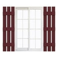 thumbnail image 1 of 12"W x 80"H Mid-America Vinyl, Standard Size Three Board Spaced Shutters, w/Installation Shutter-Lok's & Matching Screws, 078 - Wineberry, 1 of 13