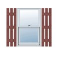 thumbnail image 1 of 12"W x 87"H Lifetime Vinyl, Custom Three Board Spaced (3 Batten), Board-n-Batten Shutters, Burgundy Red, 1 of 16