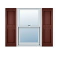 thumbnail image 1 of 12"W x 88"H Lifetime Vinyl, Custom Two Equal Panels, Raised Panel Shutters, w/Shutter-Loks (Per Pair), Burgundy Red, 1 of 17