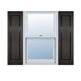 thumbnail image 1 of 12"W x 90"H Lifetime Vinyl, Custom Offset Panel, Raised Panel Shutters, Musket Brown, 1 of 16