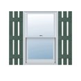 thumbnail image 1 of 12"W x 90"H Lifetime Vinyl, Custom Three Board Spaced (3 Batten), Board-n-Batten Shutters, Forest Green, 1 of 16