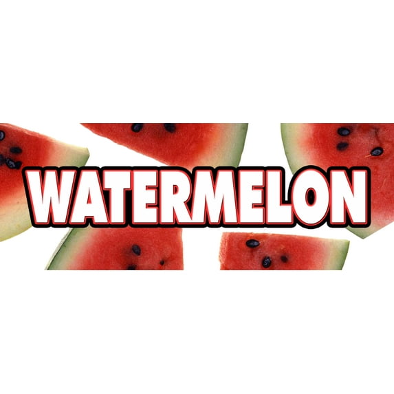 12" WATERMELON DECAL sticker fruit stand farmers market