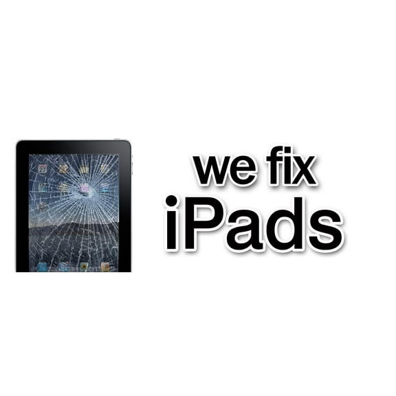 12" WE FIX IPADS DECAL sticker batteries screen smartphones repair iphones