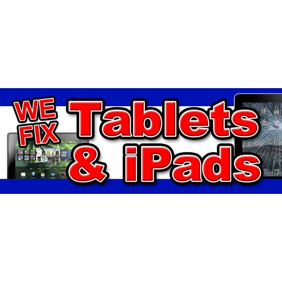 12" WE FIX TABLETS & IPADS DECAL sticker repair replace screen iphone