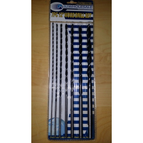 Long Brad Point Drill Bit Set