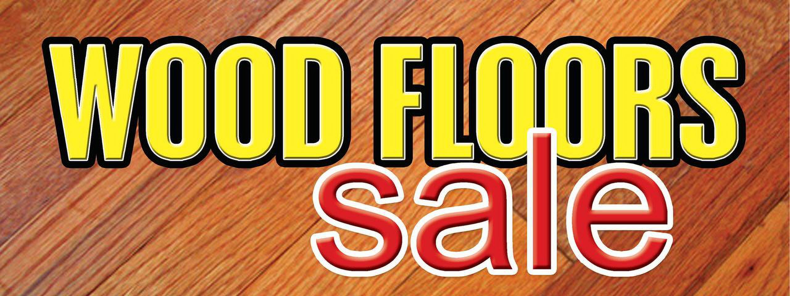 12" WOOD FLOORS SALE DECAL sticker flooring store