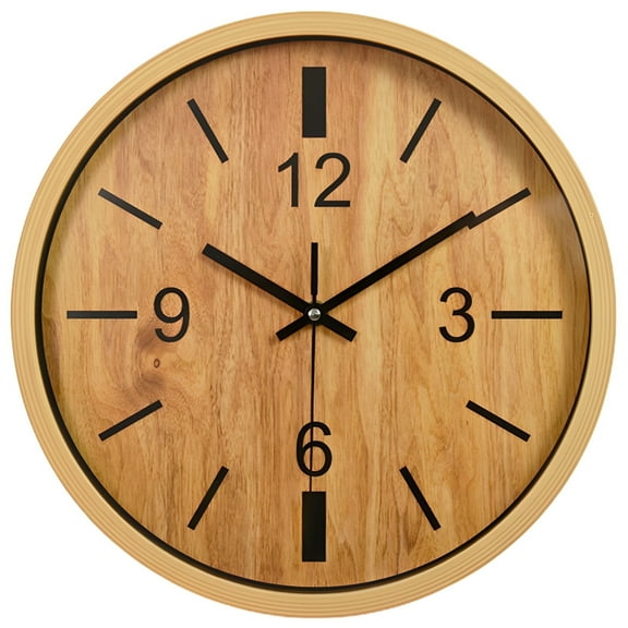 Easy-to-Read 12 Inch Wall Clock Silent, Non-Ticking Decorative Rustic Analog Quartz Wall Clock Battery Operated for Bedroom Living Room Kitchen Farmhouse Office School