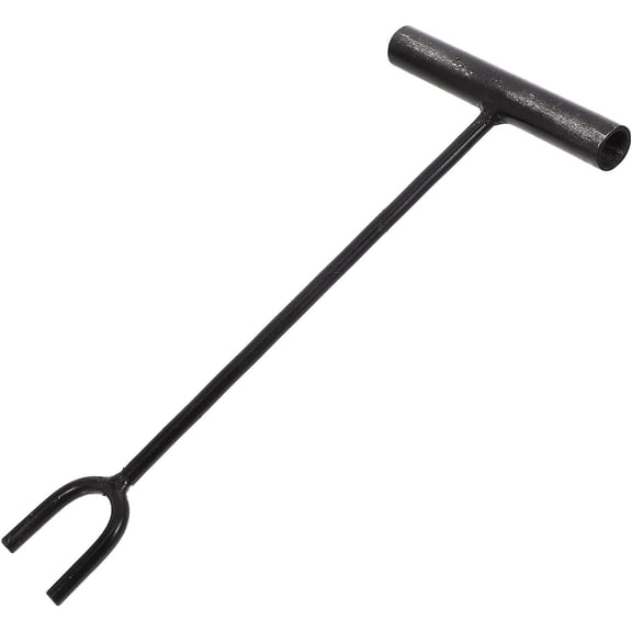 12 Water Meter Key, U-Shaped Heavy Duty Shut Off Tool Fork Compatible for Long Handle Heating Valves Utility Faucet Wrench Gas Control Spigot Operation