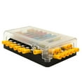 12 Ways Fuse Box Holder with LED Warning Indicator with Fuse for Car