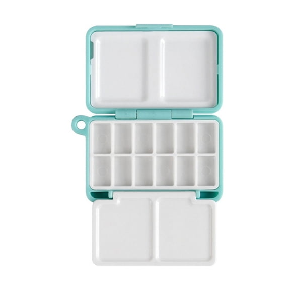 12 Well Folding Palette Box Paint Mixing Tray For Watercolour Oil Acrylics Paint