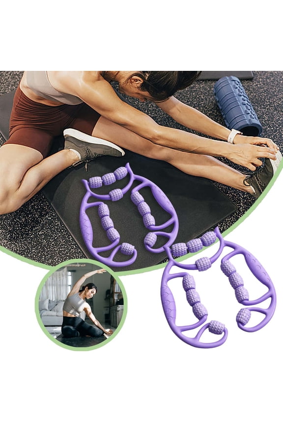 12 Wheel Leg Slimming Massager TPE 360 Degree Centripetal Compression Portable for Calf Muscle Relaxation Edema Relief Thigh Buttocks Massage