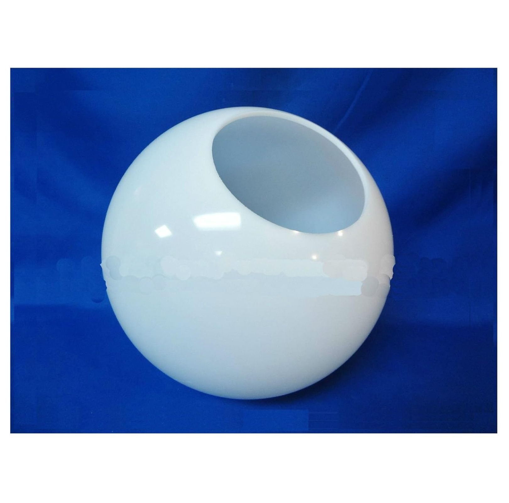 12" White Round Plastic Light Globe Pole Post Lamp Outdoor Fixture Home Enhancement