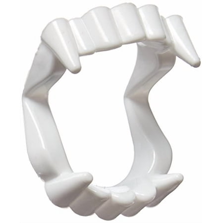 12 White Vampire Fangs, Plastic Teeth, Costume Accessory Party Favors