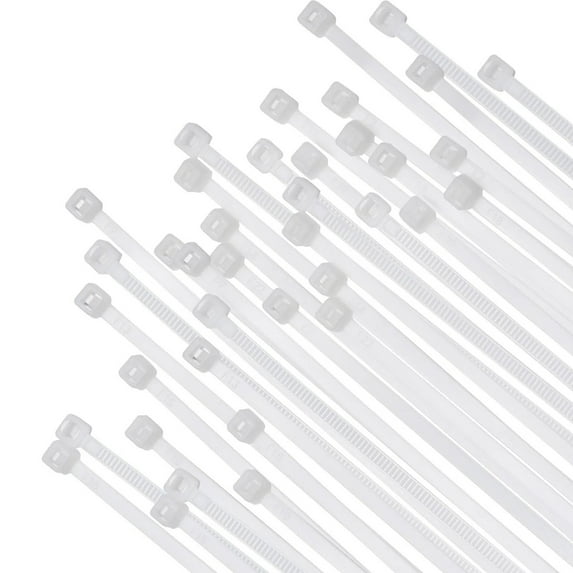 GBAYXJ 12" White Zip Cable Ties (100 Pack) 40lbs Tensile Strength Heavy Duty Premium Nylon Cable Wire Ties For Indoor And Outdoor By (White) White nylon(White)