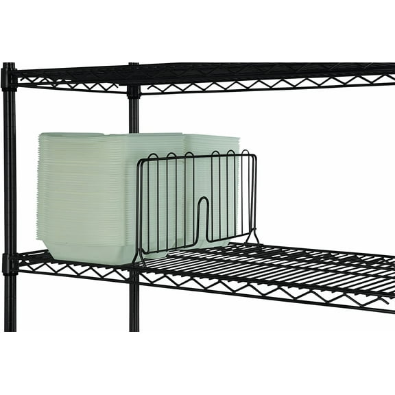 12" Wide Black Wire Shelf Divider