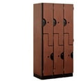 thumbnail image 1 of Salsbury Industries  Double Tier Designer Locker - Mahogany, 1 of 4