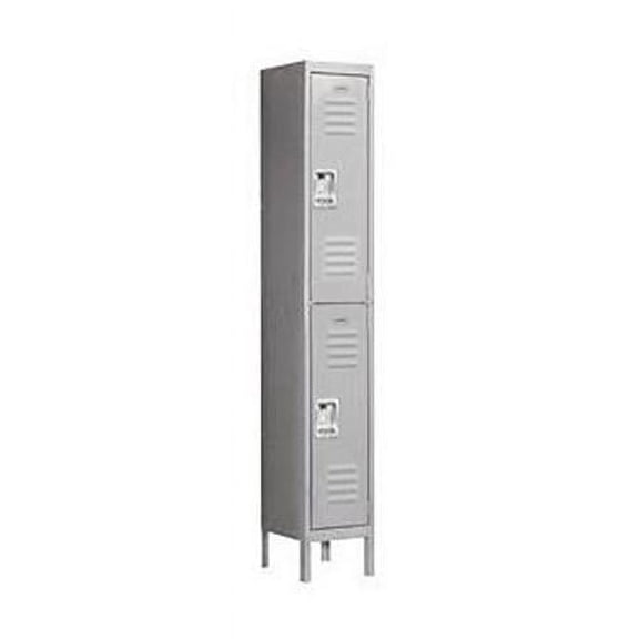 Salsbury Industries Gray Double-Tier Standard Lockers (12" x 78" x 18")