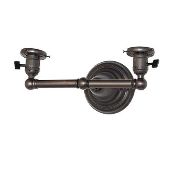 12" Wide Revival Black 2 Light Wall Sconce Hardware