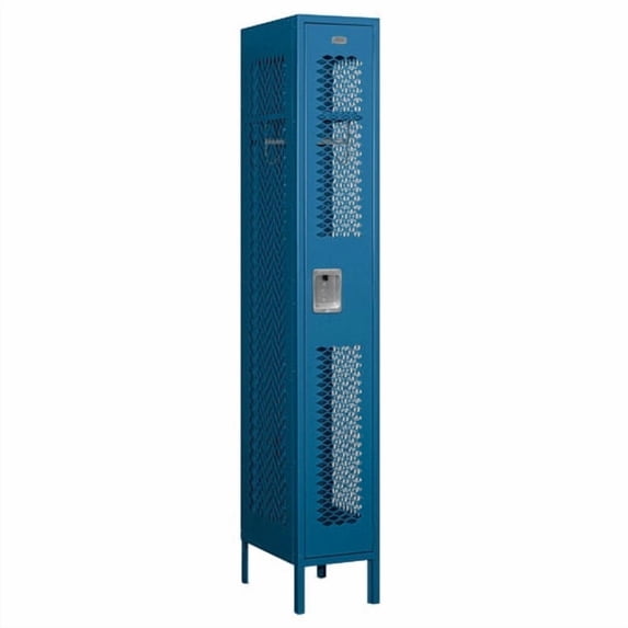 Salsbury Industries 71165TN-A 12 in. W x 78 in. H x 15 in. D Vented Metal Locker-Single Tier-Tan-Assembled