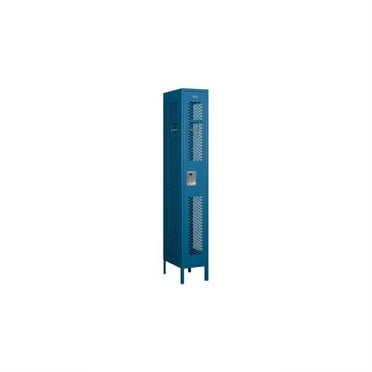 Salsbury Industries 71168BL-U 12 inch W x 78 inch H x 18 inch D Vented Metal Locker-Single Tier-Blue-Unassembled