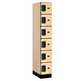 thumbnail image 1 of 12" Wide Six Tier Box Style Designer Wood Locker - 1 Wide - 6 Feet High - 21 Inches Deep - Maple, 1 of 3