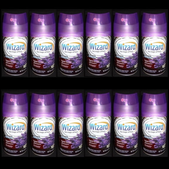12 Wizard Automatic Spray Refills Sweet Vanilla Lavender SEE NOTE
