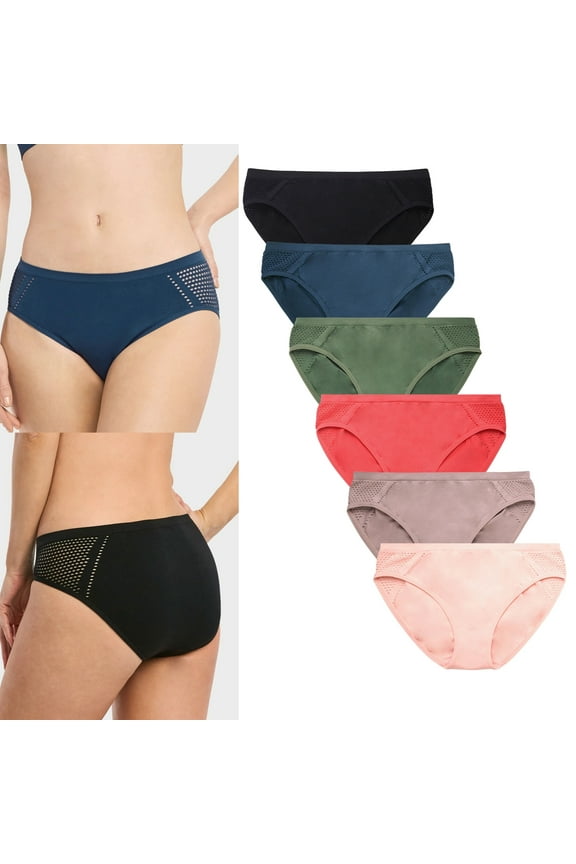 12 Womens Sexy Underwear Bikini Brief Panties Seamless Hipster Mesh Ladies Panty