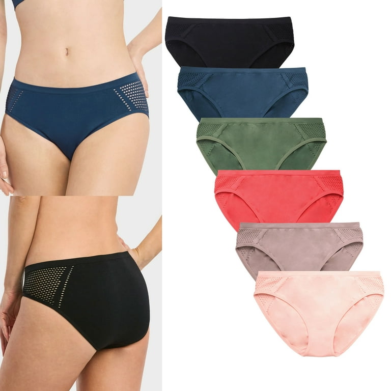 12 Womens Sexy Underwear Bikini Brief Panties Seamless Hipster Mesh Ladies  Panty
