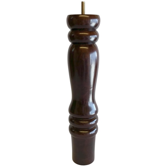12" Wood Turned Tapered Furniture Legs - Set of 4