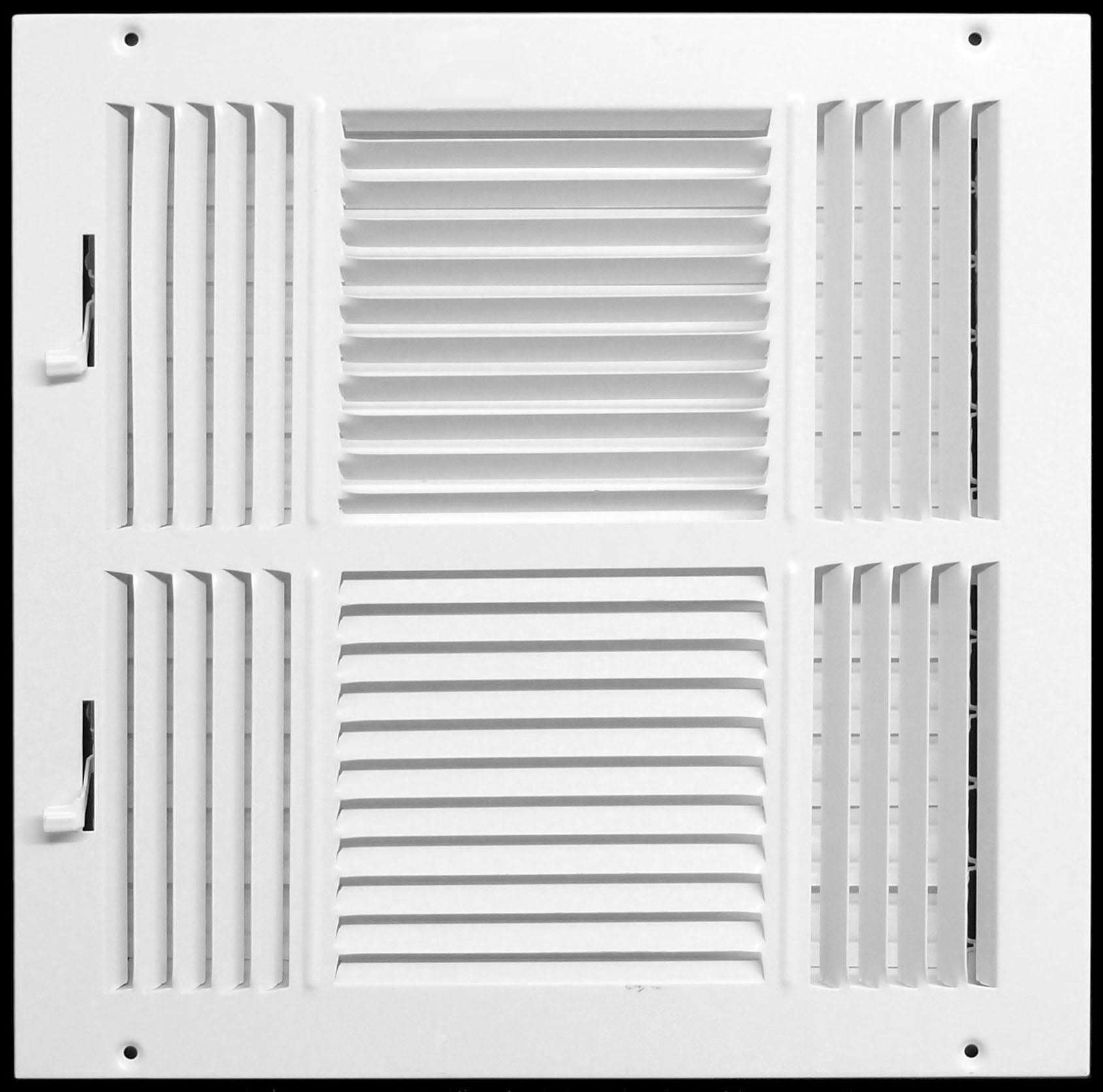 12 X 12 4 Way AIR SUPPLY GRILLE DUCT COVER DIFFUSER Flat 12-x-12-4-way-air-supply-grille-duct-cover-diffuser-flat