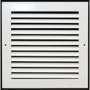 HVAC Premium 12" X 12" Aluminum Return Grille - Easy Air Flow - Linear Bar Grilles [Outer Dimensions: 13.875w X 13.875"h]