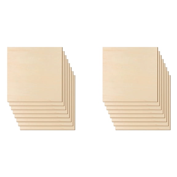 12 X 12 Inch - 3Mm Basswood Sheets Plywood Sheets, 16Pcs Square Unfinished Wood Board for DIY Crafts, Laser Cutting