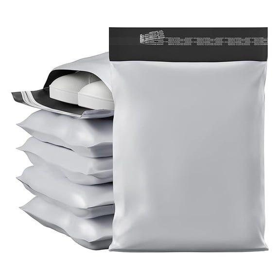 - 12 X 15.5, 2.5 Mil Thick, Bulk Pack of 500 - White Mailer Envelopes Self Seal Waterproof & Tear/Puncture Proof, Unpadded Plastic Mailing Bags with Adhesive Strip for Packaging & Shipping