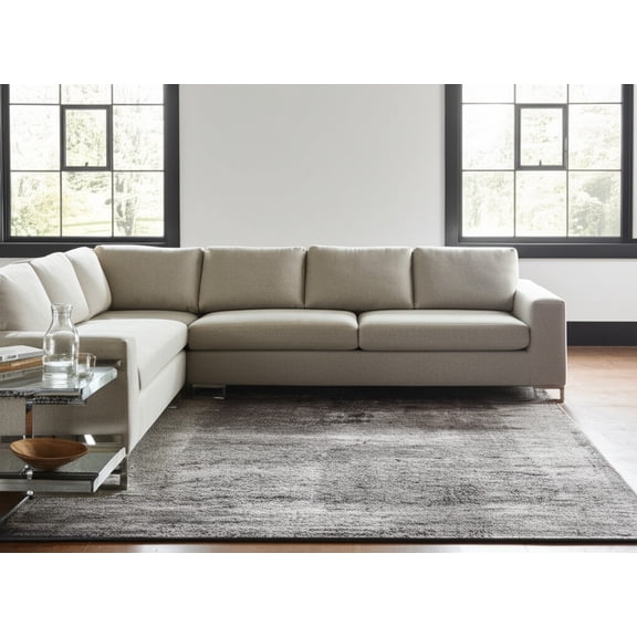 HomeRoots 616985 12 x 15 ft. Gray, Black & Taupe Abstract Distressed Rectangle Area Rug