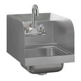 thumbnail image 1 of 12 X 16 Wall Mounted Hand Sink with Gooseneck Faucet and Side Splash, 1 of 9